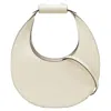 Staud Mini Moon Bag Aus Beige Leder In Sand