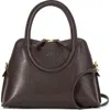 Staud Mini Naomi Leather Satchel In Brown