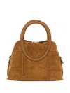 Staud Mini Naomi Suede Tote Bag In Brown