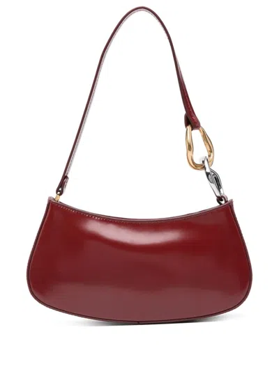 Staud Mini Ollie Shoulder Bag In Red