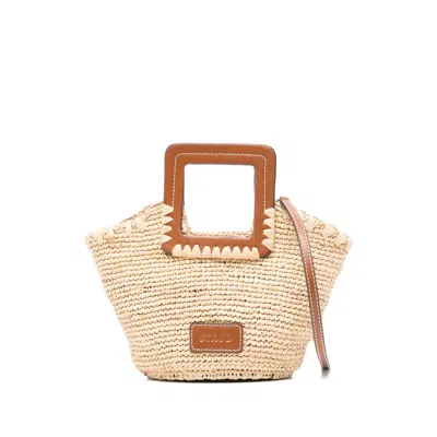 Staud Mini Shirley Tote Bag In Neutral
