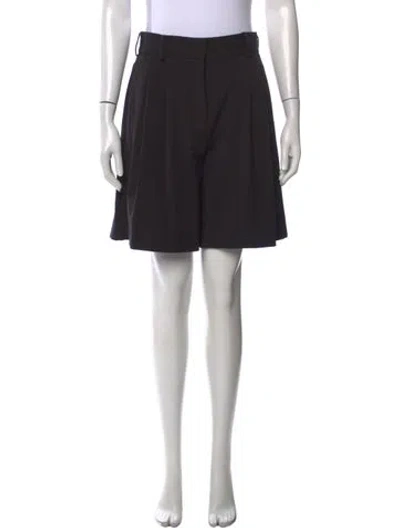 Pre-owned Staud Mini Shorts In Black