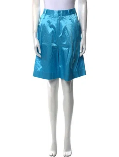 Pre-owned Staud Mini Shorts In Blue