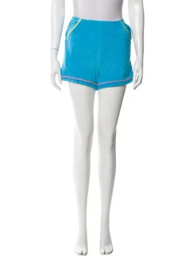 Pre-owned Staud Mini Shorts In Blue