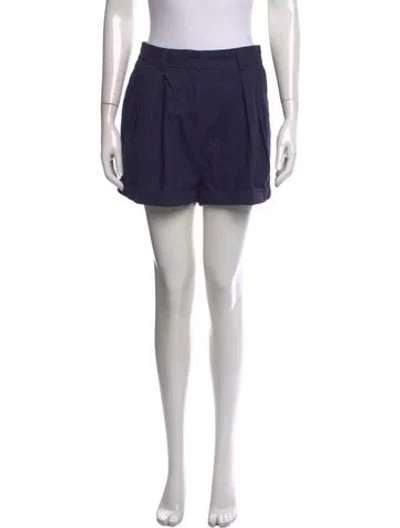 Pre-owned Staud Mini Shorts In Blue