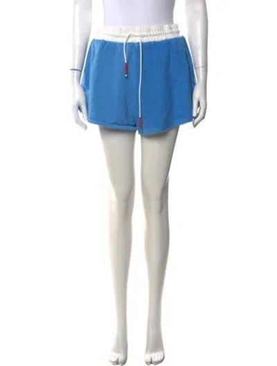 Pre-owned Staud Mini Shorts In Blue
