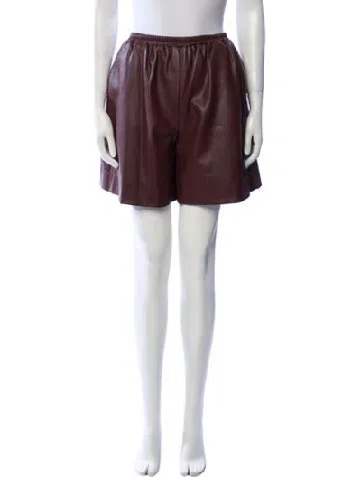 Pre-owned Staud Mini Shorts In Brown