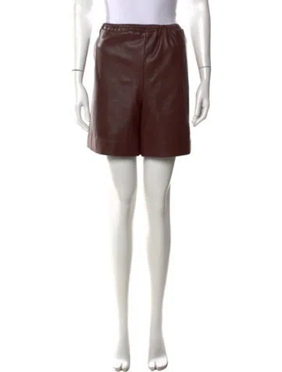 Pre-owned Staud Mini Shorts In Brown