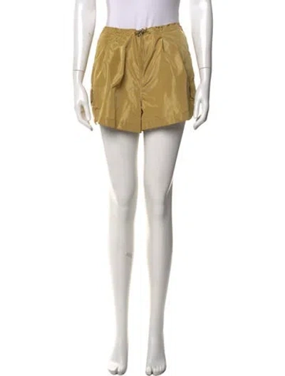 Pre-owned Staud Mini Shorts In Gold