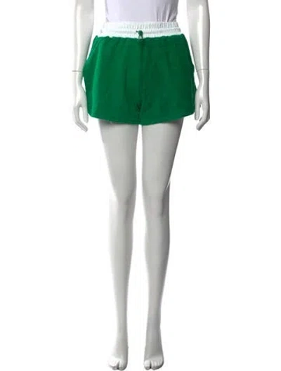 Pre-owned Staud Mini Shorts In Green