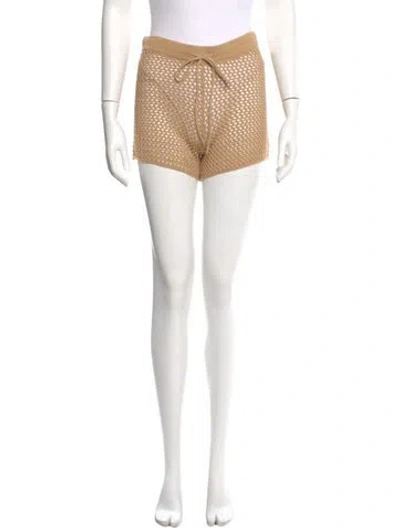 Pre-owned Staud Mini Shorts In Neutral