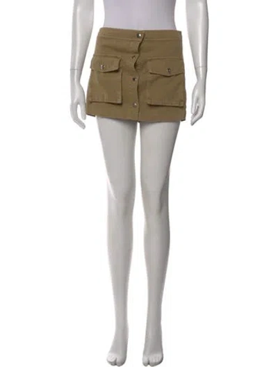 Pre-owned Staud Mini Shorts In Neutral