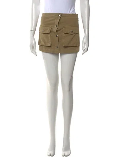 Pre-owned Staud Mini Shorts In Neutral