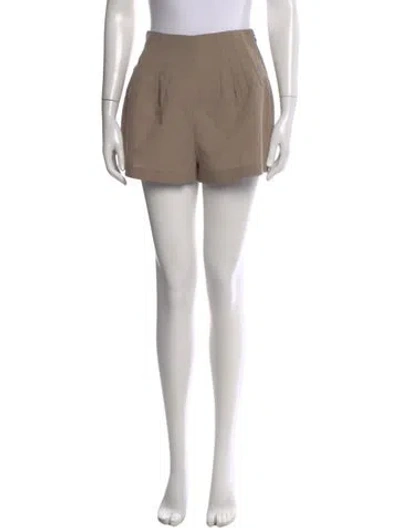 Pre-owned Staud Mini Shorts In Neutral