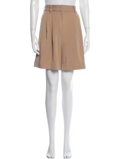Pre-owned Staud Mini Shorts In Neutral