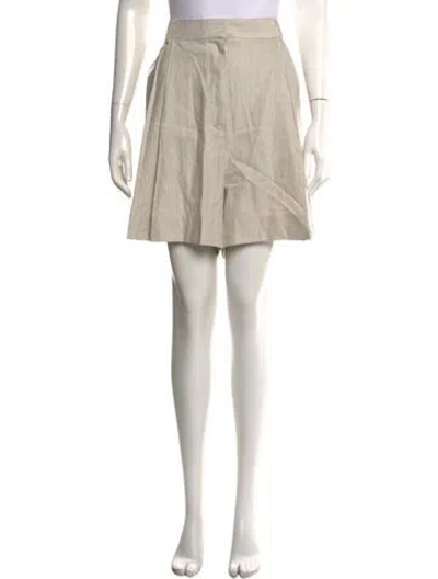 Pre-owned Staud Mini Shorts In Neutrals