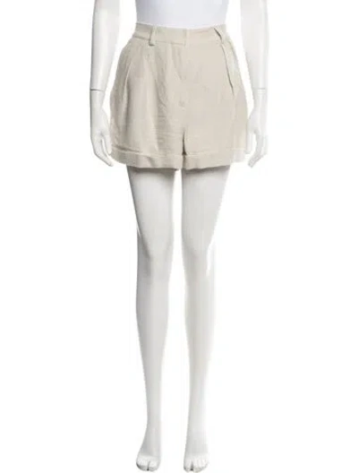 Pre-owned Staud Mini Shorts In Neutrals