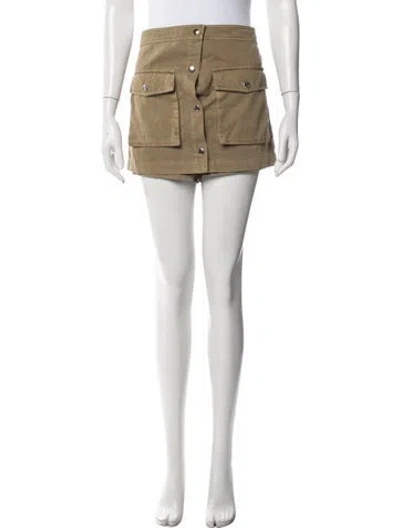 Pre-owned Staud Mini Shorts In Neutrals