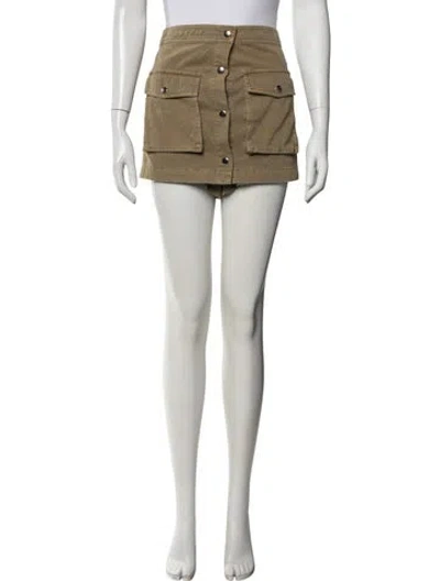 Pre-owned Staud Mini Shorts In Neutrals