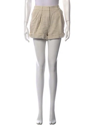 Pre-owned Staud Mini Shorts In Neutrals