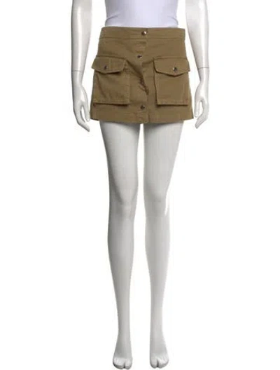 Pre-owned Staud Mini Shorts In Neutrals