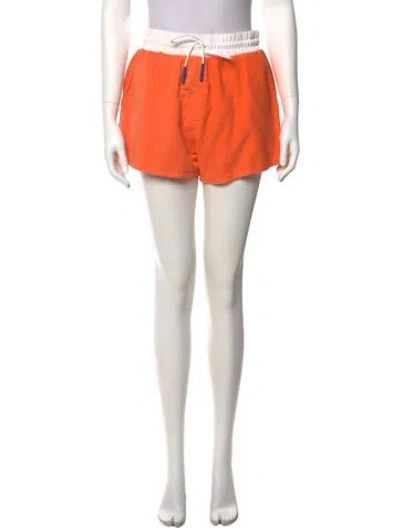 Pre-owned Staud Mini Shorts In Orange