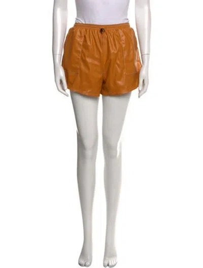 Pre-owned Staud Mini Shorts In Orange