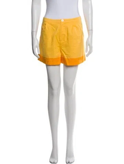 Pre-owned Staud Mini Shorts In Orange