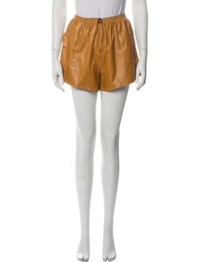 Pre-owned Staud Mini Shorts In Orange