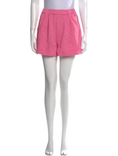 Pre-owned Staud Mini Shorts In Pink