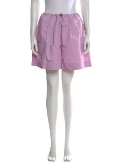 Pre-owned Staud Mini Shorts In Purple