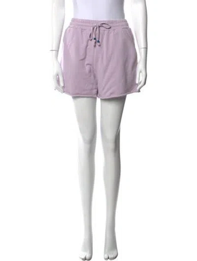 Pre-owned Staud Mini Shorts In Purple