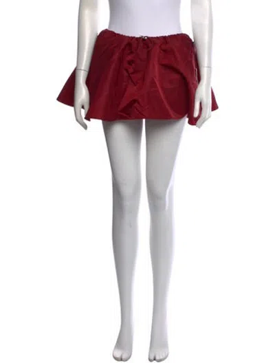 Pre-owned Staud Mini Shorts W/ Tags In Red