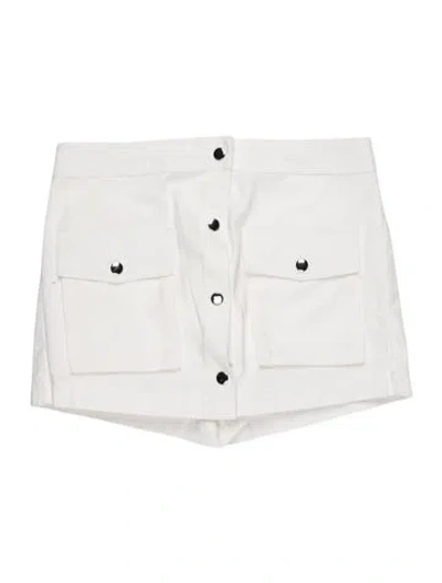 Pre-owned Staud Mini Shorts In White