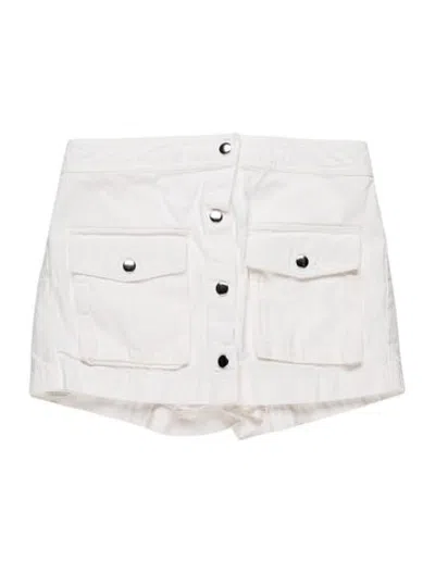 Pre-owned Staud Mini Shorts In White