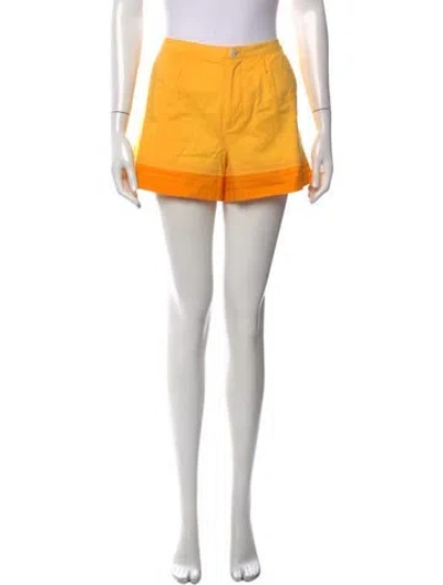 Pre-owned Staud Mini Shorts In Yellow
