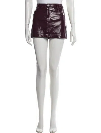Pre-owned Staud Mini Skirt In Black