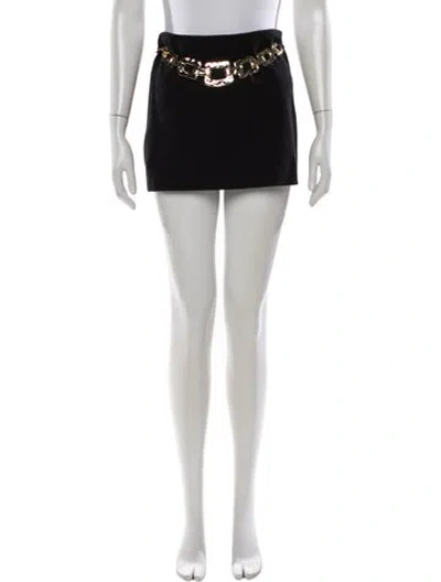 Pre-owned Staud Mini Skirt In Black