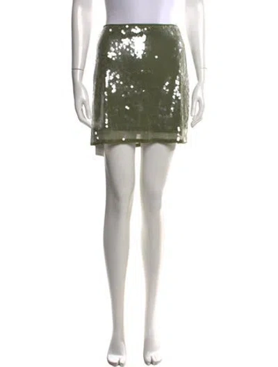 Pre-owned Staud Mini Skirt In Gray