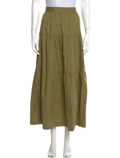 Pre-owned Staud Mini Skirt In Green