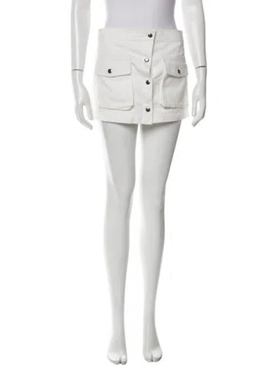 Pre-owned Staud Mini Skirt In Green