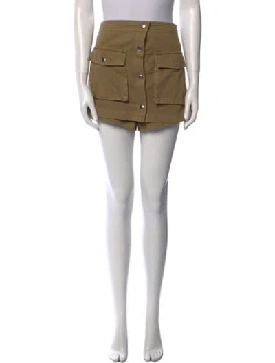 Pre-owned Staud Mini Skirt In Neutral