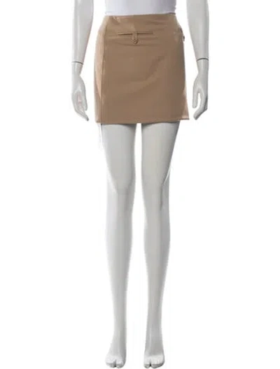 Pre-owned Staud Mini Skirt In Neutrals