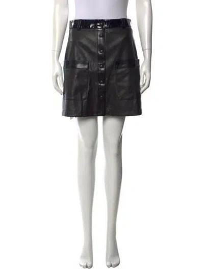 Pre-owned Staud Mini Skirt W/ Tags In Black