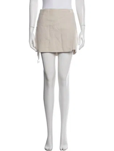 Pre-owned Staud Mini Skirt W/ Tags In Blue
