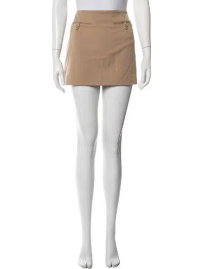 Pre-owned Staud Mini Skirt W/ Tags In Brown
