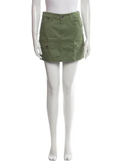 Pre-owned Staud Mini Skirt W/ Tags In Green