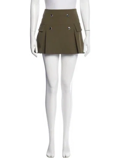 Pre-owned Staud Mini Skirt W/ Tags In Green