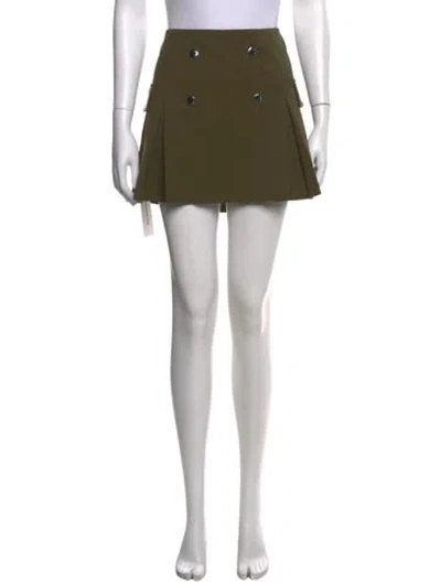 Pre-owned Staud Mini Skirt W/ Tags In Green