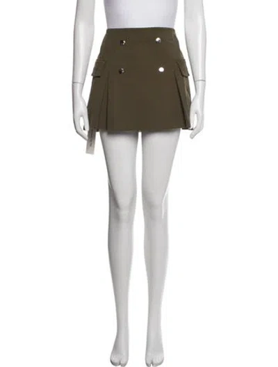 Pre-owned Staud Mini Skirt W/ Tags In Green